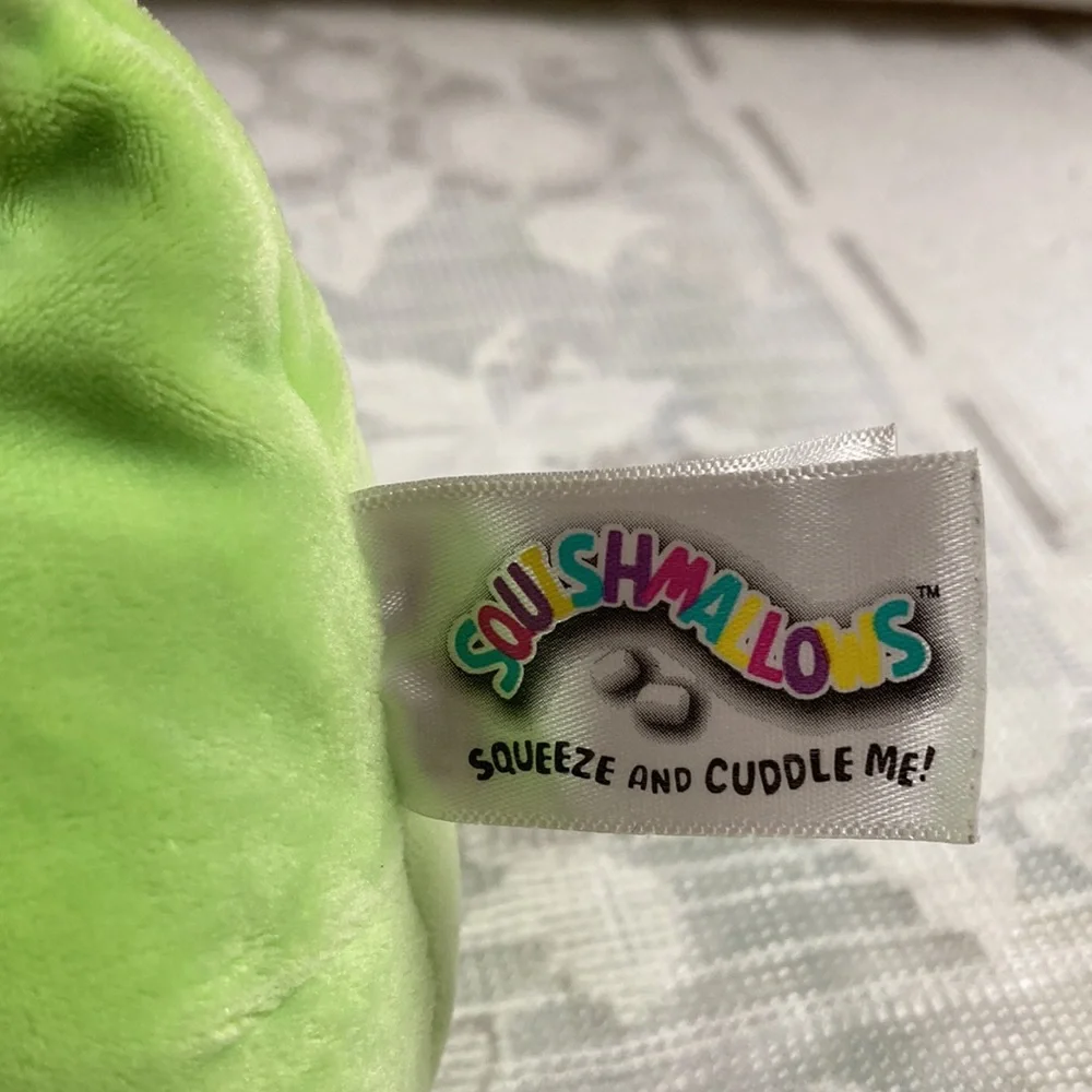 Squishmallows Dexter the Green Dragon Soft Plush with Yellow Horns 6”